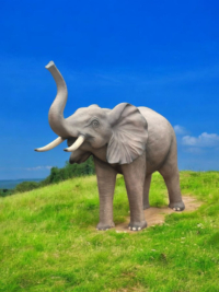 Lebensgroße Elefanten Afrikanische tierische deko figuren bei shop.garten-fantasy.de