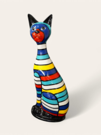 Bunte Große Katze Design bei Garten-Fantasy.de