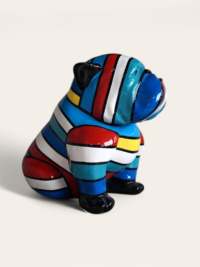 Bunte Bulldogge deko Figur bei shop.garten-fantasy.de