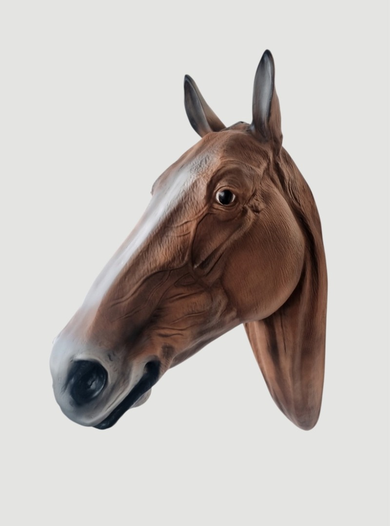 Pferdekopf Skulptur zur Wanddekoration
