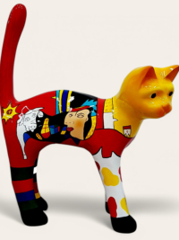 Sehr Schöne Katze Design Bunt Handbemalt und Groß-shop.garten-fantasy.de