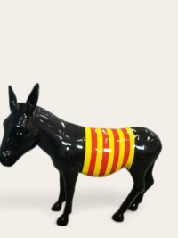 Esel Bunte Haus und Garten Dekoration Figur Lebensgroß 174 cm