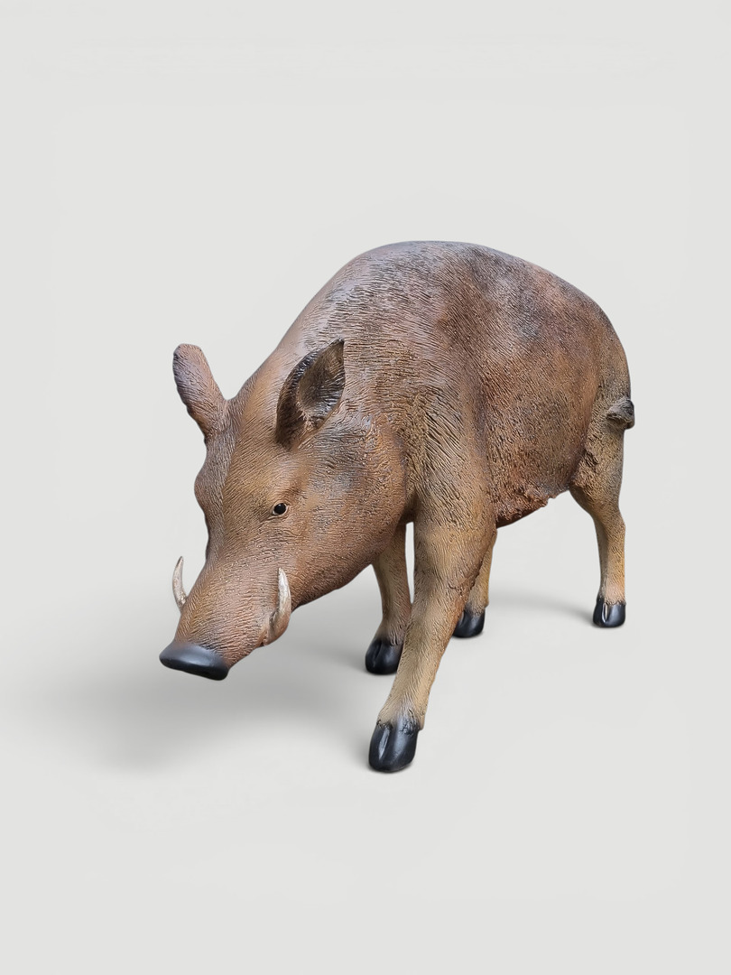 Wildschwein-Figur, detailgetreue Gartendekoration