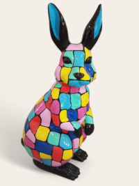 Bunte Osterhase XXL Haus und Garten Figuren bei Garten-Fantasy.de