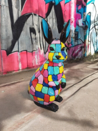 Bunte Hase Designe bei Garten-Fantasy.de