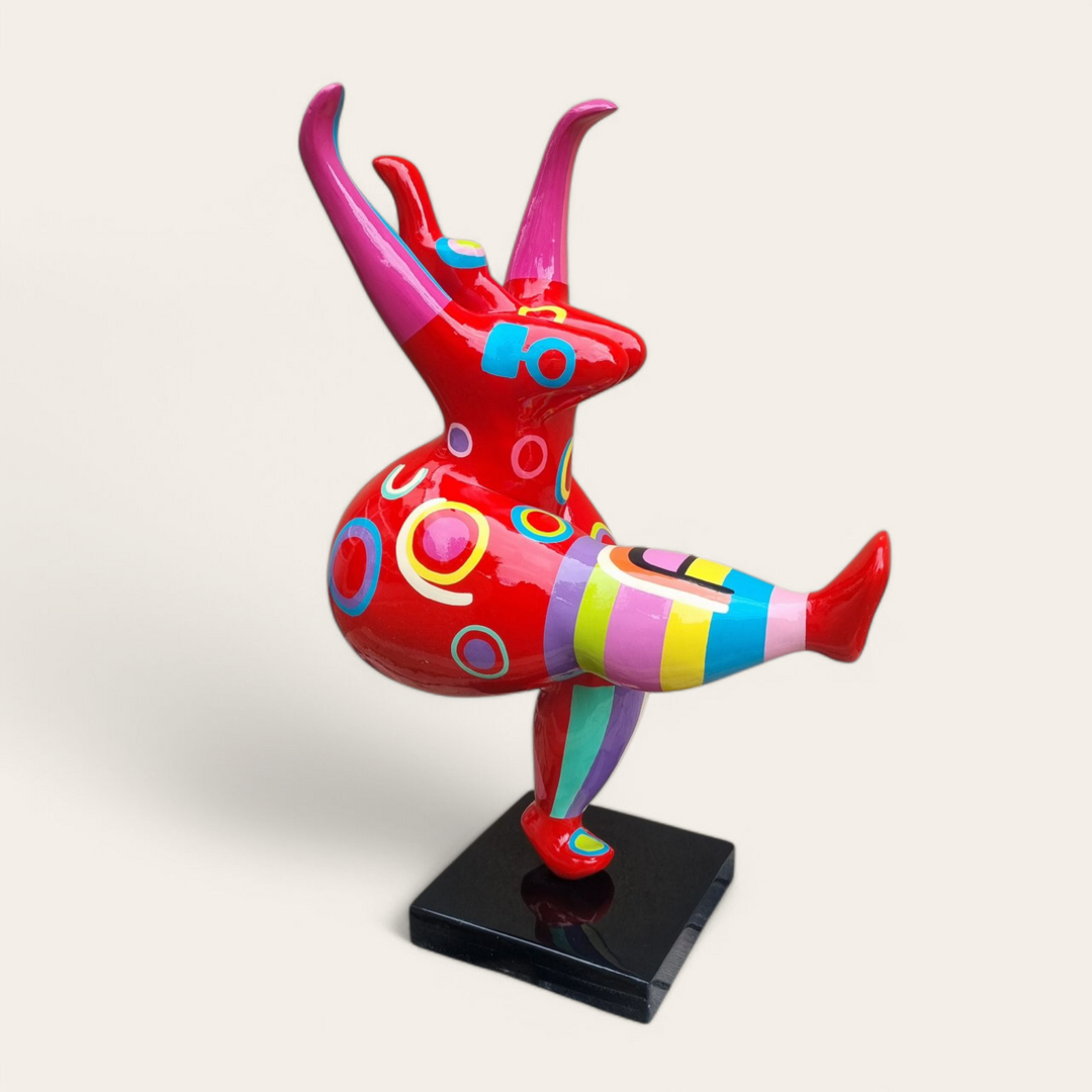 Art Deco Dynamische abstrakte Figur "Farbwirbel" – Handbemalt, Einzigartiges Design bis 85 cm Groß 1 unique decorative Abstrakte figures bei shop.garten-fantasy.de