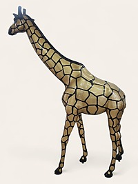 Lebensgroße Bunte Giraffe 320 cm bei shop.garten-fantasy.de