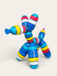 Handbemalte Deko figur wetterfest ballon Hund bund XXL Groß bei shop.garten-fantasy.de