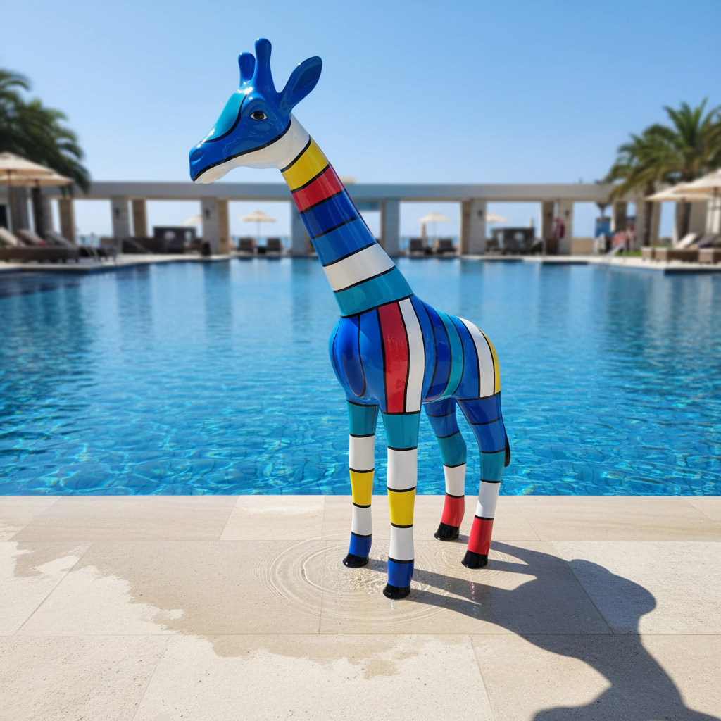 bunte Giraffe giraffa colorata girafe colorée