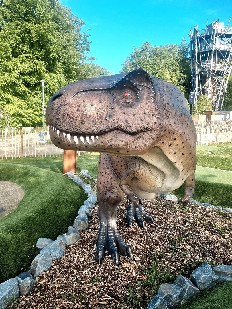 T-Rex Dinosaurier Lebensgroßer Tyrannosaurus Rex Dinosaurier, 350 cm groß, detaillierte Nachbildung für Ausstellungen oder Gärten