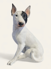 Bullterrier mit schwarzen Fleck Welpen Hund
