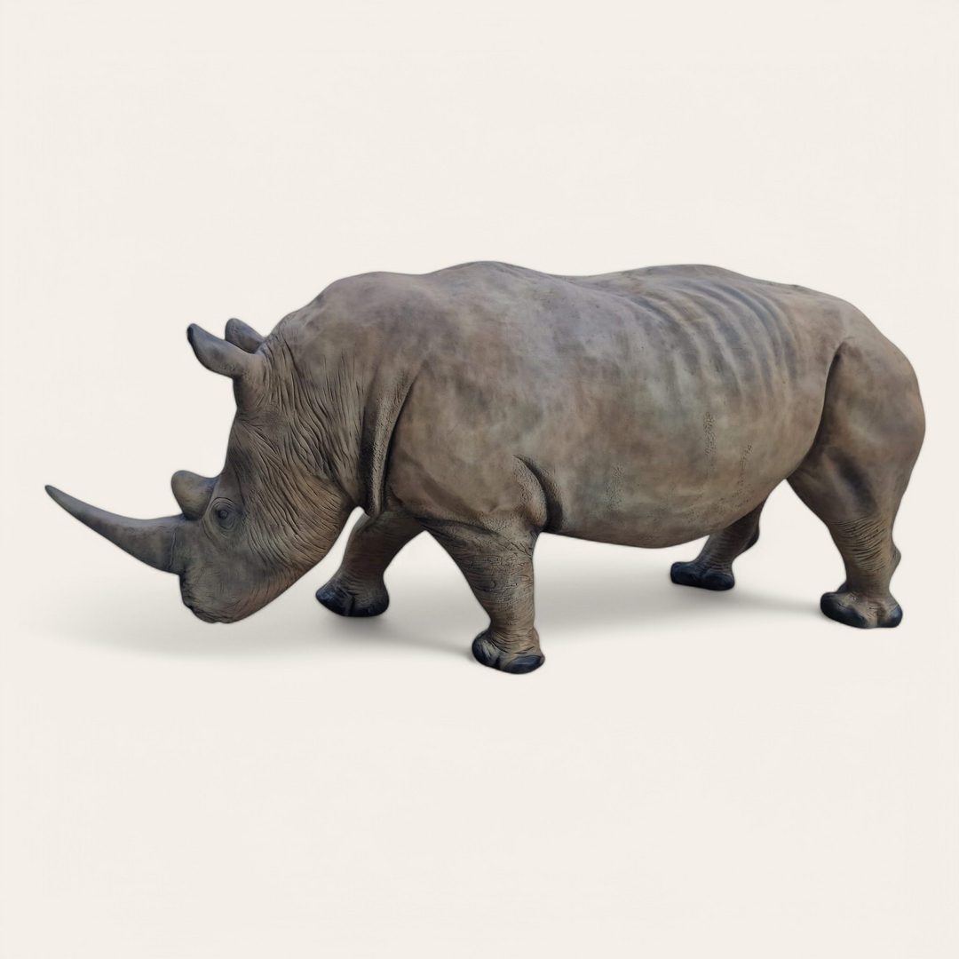 Nashorn XXL deko figuren Nashorn bei garten-fantasy