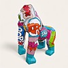 Pop-Art Gorilla Hadbemalt XXL Deko Figur bei shop.garten-fantasy.de