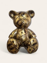 Teddybär mit Dollars Design bei shop.garten-fantasy.de