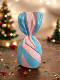 garten fantasy Luxus Deko Skulptur Bonbons 76 cm Wohnzimmer Deko Skulptur - Gartendeko Skulptur - Weihnachts Deko Accessoires