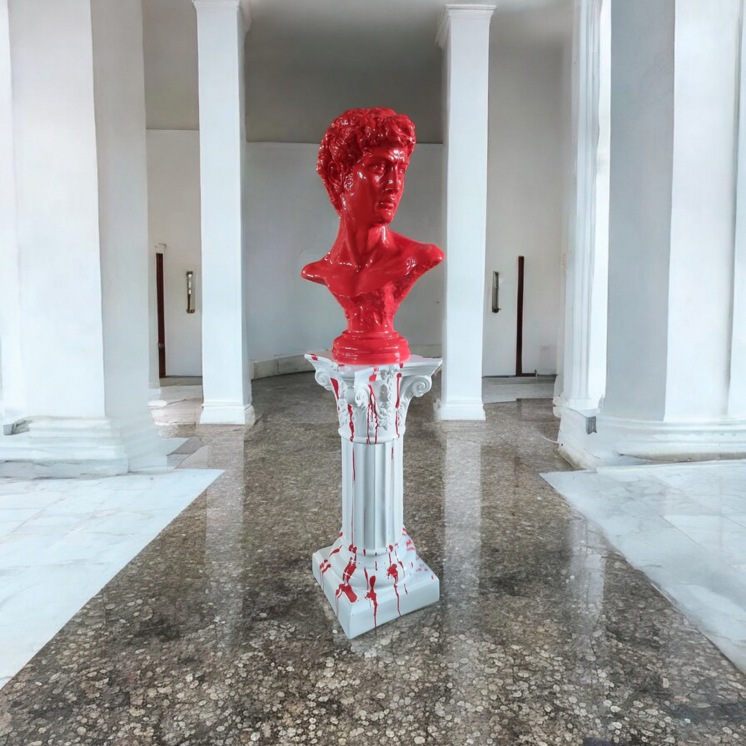 Büste mit Sockel David Büste bei shop.garten-fantasy.de