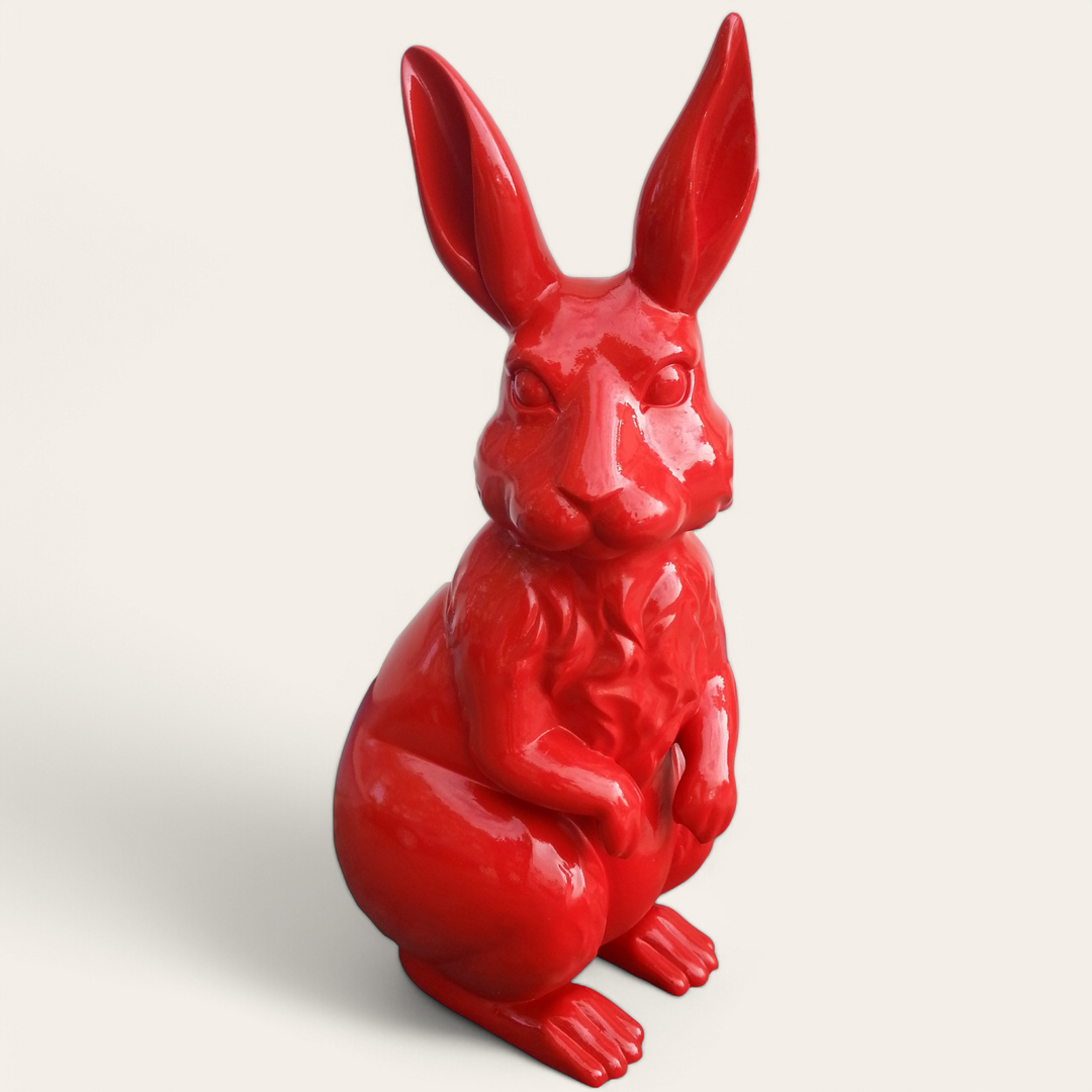 Riesiger Osterhase 220 cm: wetterfeste Gartendeko 1 Hase Große Goldene Rote Grüne Blaue Hase bei Garten-Fantasy.de