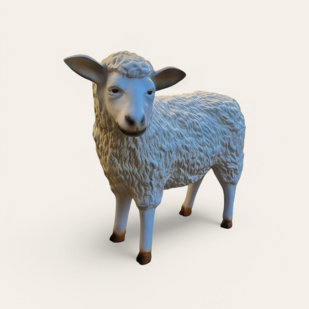 Lebensgroße Schaf Figur XXL Tierische Garten Dekoration 75 cm Groß 1 Lebensgroß Schaf bei shop.garten-fantasy.de