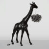 Giraffe mit Lampe 230 cm Groß Echt Deko Design bei Shop.garten-fantasy.de