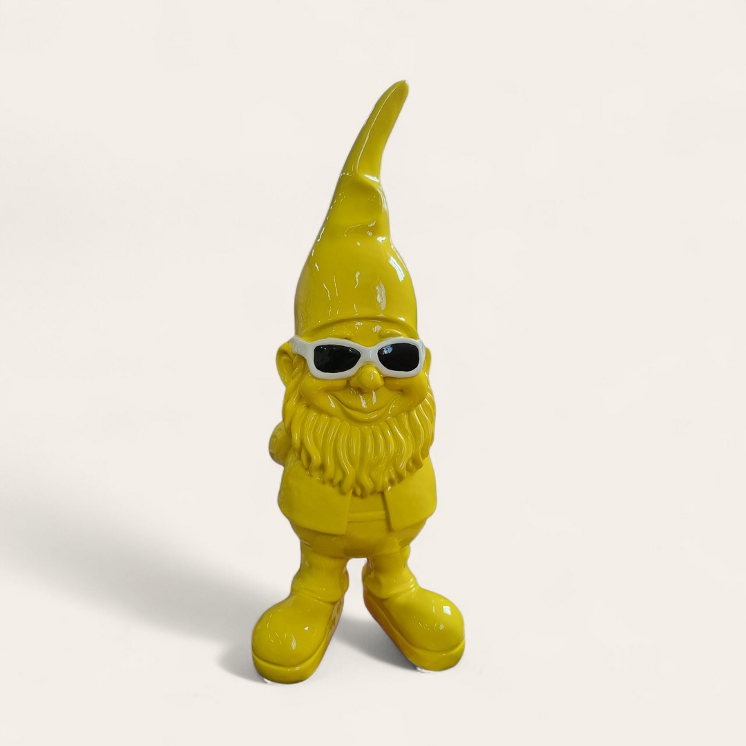 Zwerg mit Brille Zwerg mit Brille Bunte Zwerg moderne Zwerg bei shop.garten-fantasy.de