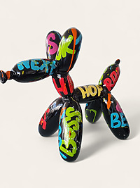 Graffiti Ballon Hund Ballon Dogge haus und garten terrasse wohnzimmer jungenzimmer gemingzimmer bei shop.garten-fantasy.de