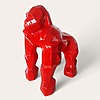 Rote Gorilla Polygonal bei Shop.garten-fantasy.de