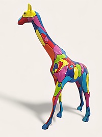 Giraffe handbemalte dekoration figur